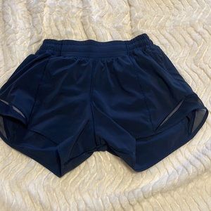 LuluLemon Navy Hotty Hot Shorts